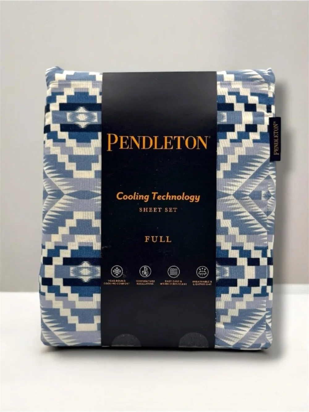 Pendleton Blue & White Aztec Full Sheet Set FULL